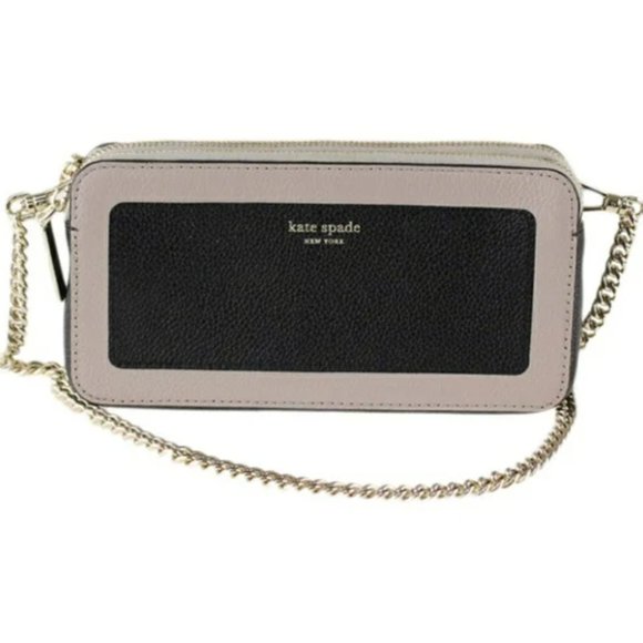 kate spade Handbags - KATE SPADE New York Margaux Double Zip Mini Crossbody Wallet Bag Cream Black